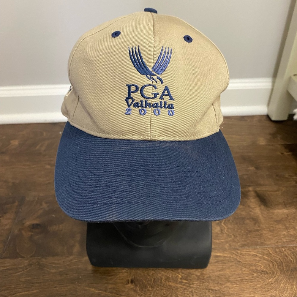 PGA Valhalla 2000 Tan and Blue Cap